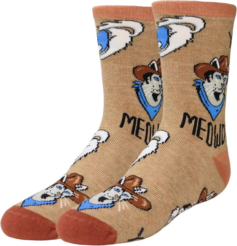 ooohyeah Kid's Novelty Cute Animals Crew Socks, Funny Crazy Silly Cool Casual Dress Socks for Boy and Girl, Size 1-5 - Image 1
